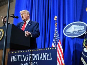 Supporting image for story: Trump pledges to ‘expel rogue actors’ in political speech at Justice Department