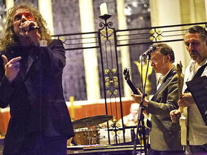 Supporting image for story: Led Zeppelin legend Robert Plant delights villagers with church performance