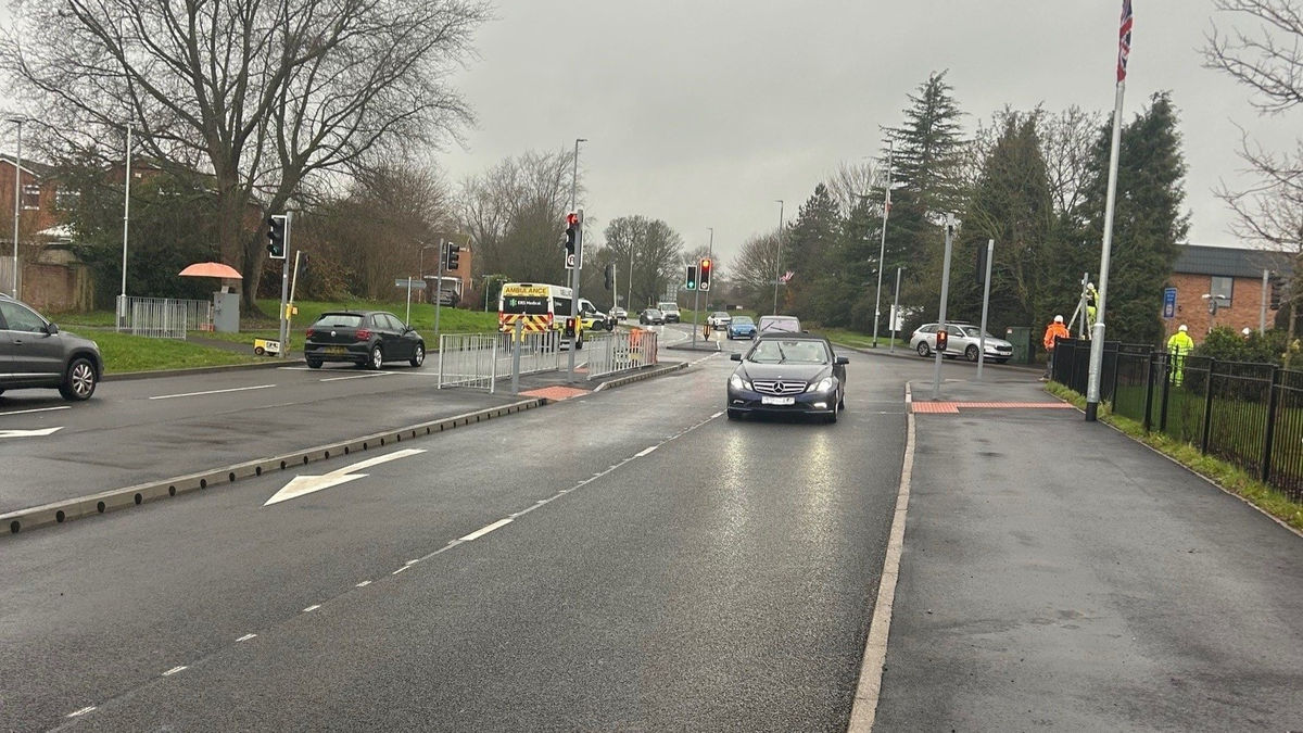 Major upgrade work for road junction in Lichfield completed