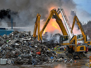 Supporting image for story: 'Devastating' Tipton scrapyard blaze treated as arson as investigation handed to police 