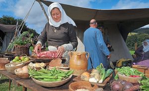 Fiona Grant demonstrates cooking skills