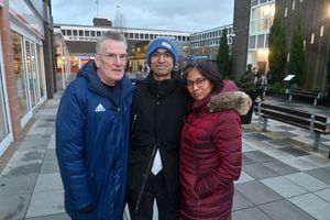 Ian Cook, Benjamin Gan and Raphaella Cook from Aldridge thought their town centre is one of the best around