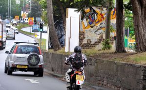 The hoardings on the Stafford Road