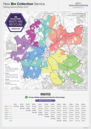 Fortnightly bin collections will begin later this month