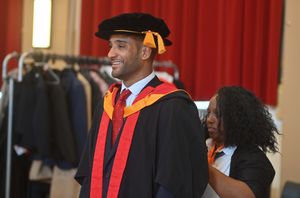 Jai Herbert was granted the honorary degree for his work in the field of sport