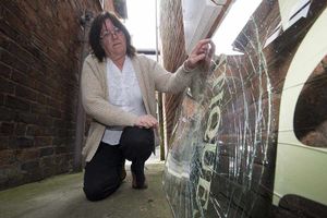 Julie George outside her shop Georgina's Antiques