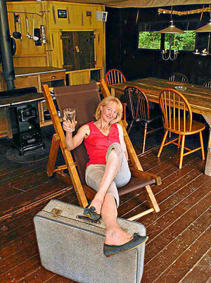 Joy Fox raises a glass to her glamping business