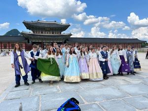 Supporting image for story: Shropshire Scouts settle in to Seoul after global jamboree is evacuated amid heatwave