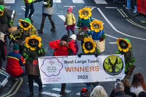 Volunteers at Christmas parade. Picture: Graham Mitchell