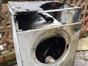 Supporting image for story: Severe tumble dryer fire rips through Walsall kitchen