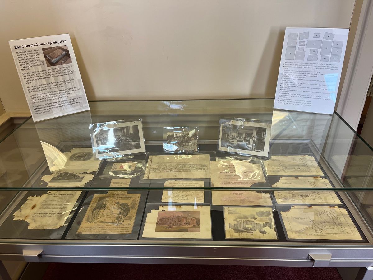 Century-old time capsule uncovered at former hospital now on public display