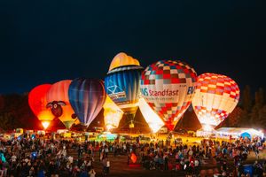 The spectacular nightglow at Telford Balloon Fiesta. Picture: Jamie Ricketts

