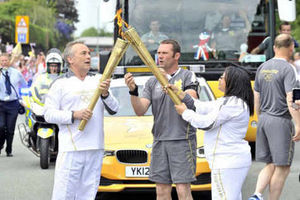Supporting image for story: Strange feelings as Olympic Torch visits Shrewsbury