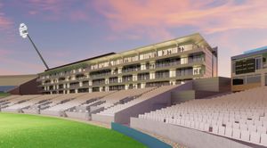 What the proposed hotel and stand at Edgbaston Stadium could look like. Taken from Design and Access Statement prepared by KKA Architecture on behalf of Warwickshire County Cricket Club.