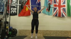 Dawn Williams can snatch 45kg and lift 55kg in the clean and jerk