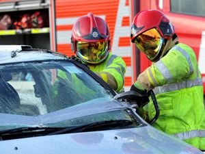 Supporting image for story: No sign of driver as fire service find vehicle down embankment near Oswestry