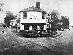 Supporting image for story: 'As I predicted - those who make "these" decisions are far too focused on making money' - Your Letters and a picture of a historic toll house from 1930, eventually destroyed by a careless driver