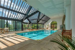 An incredible indoor swimming pool at the Eaton Mascott Estate near Shrewsbury. Picture: Berrys