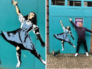 Supporting image for story: 'Even if it isn't a Banksy, it's great for the community!' Businesses owner's excitement over mural painting