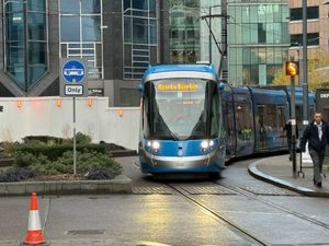 A short test run has been carried out on the Metro line which will serve Birmingham City FC's new Powerhouse Stadium. PIC: Gurdip Thandi LDR