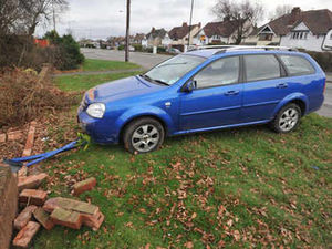 Supporting image for story: Car ploughs through wall to hit home