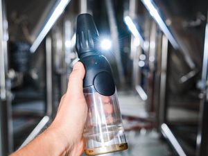 Supporting image for story: This bottle will let astronauts drink beer in space