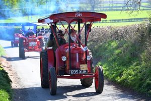 The tractor run gets underway