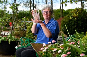 Sandie Jackson with the King's Award for Voluntary Service