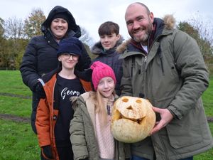 Supporting image for story: Final fling for Halloween pumpkins in a great family day 