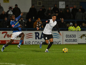 AFC Telford United in action against Banbury United (Kieren Griffin)