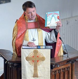 Bishop Graham in church
