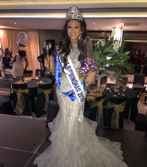 Sacha won Miss Birmingham 2018