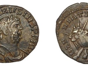 Supporting image for story: Rare Roman coin discovered in field expected to fetch up to £8,000 at auction