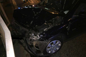 One of the cars involved. Photo: @BilstonFire