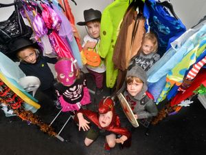 Supporting image for story: Schoolchildren saving money and the environment with recycled Halloween costumes