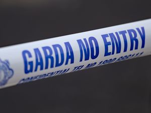 A general view of a Garda cordon