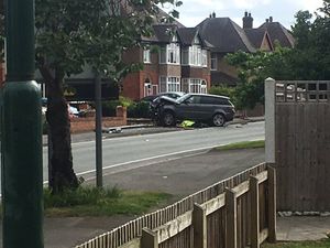 The scene of the crash