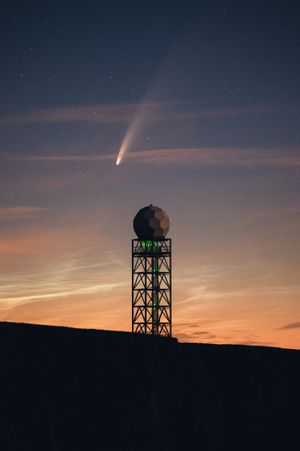 The image from Clee Hill 