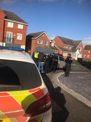 Police arrested a man. Photo: @WednesfieldWMP