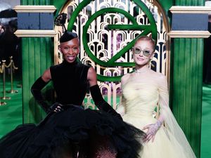 Cynthia Erivo (left) and Ariana Grande at the UK premiere of Wicked