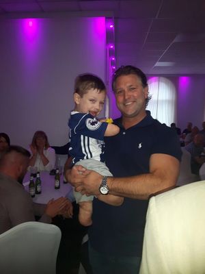 Tommy with former Albion star Andy Johnson