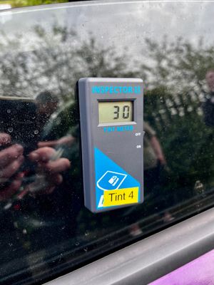 The windows were found to be too tinted. Photo: Staffordshire Police Road Crime Team