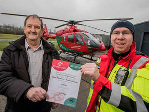 Supporting image for story: Heart attack victim 'dead for an hour' thanks air ambulance medic who saved him - with video