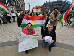 Supporting image for story: 'Help our suffering people' plead Kurdish protesters living in Wolverhampton