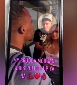 Morgan Gibbs-White at the party in London (via Snapchat)