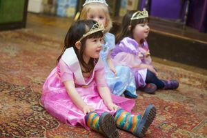 Little ones had the chance to join the royal ranks at Warwick Castle
