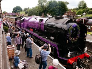 Supporting image for story: Steam is back as Severn Valley Railway turns purple for the weekend 