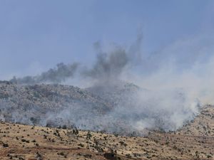 Supporting image for story: Hezbollah fires 200 rockets into Israel after killing of senior commander