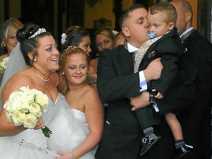 Supporting image for story: Poorly son Charlie is best man in poignant service