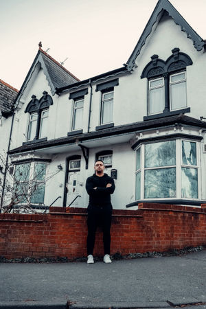 Property Developer Ste Hamilton outside his newly-purchased property